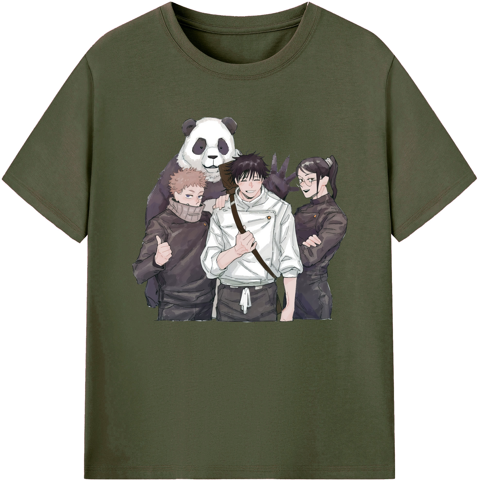 （画像用） 呪術廻戦 Jujutsu Kaisen 綿100％ メンズ半袖Tシャツ｜肌触りやわらか＆通気性